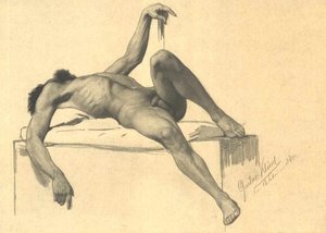 Nudo maschile sdraiato